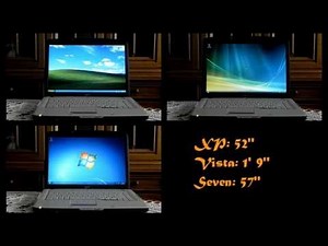 Booting Windows XP vs Vista vs Seven on Acer Aspire 5315