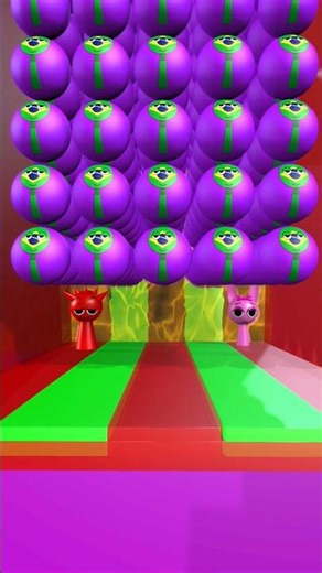 Sprunki Face Ball Falling #sprunki #incredibox #shorts #roblox #loop #satisfying #3danimation