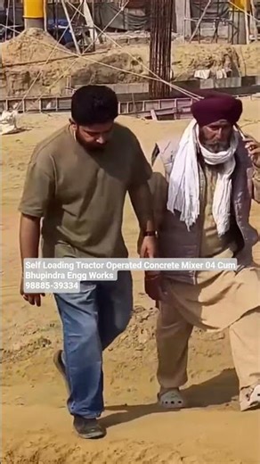 Self Loading Tractor Operated Concrete Mixer 04 Cum