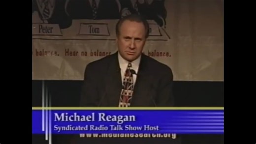 FLASHBACK: Michael Reagan at MRC's "DisHonors Awards for the Decade’s Most Outrageous Liberal Bias," in 1999. Rest in Peace to this American patriot. | Media Research Center