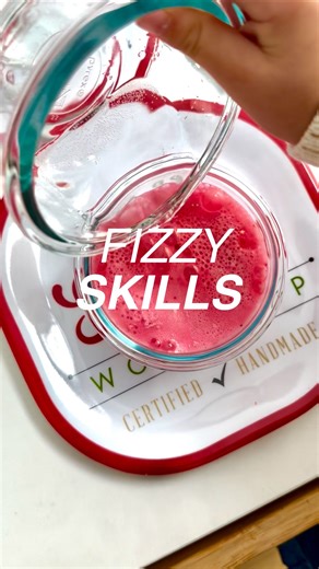 Adriane | Kids Activities, Hacks & Products on Instagram: "🌈 Did you know that fizzy play is packed with learning opportunities like counting, cause & effect and fine motor skills? We had a morning of potion play with our @barefoot_potions Minty Candy Cane kit. My son was counting fizzers, bubbles were spilling over, it’s safe to say we are hooked ❤️✨ For the 🇦🇺 customers, express shipping for Christmas thru Dec 14🎅 Comment FIZZ for the 🔗 and discount code 🙌 SAVE for your next STEM morning