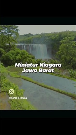 niagara waterfall in west java #drone #nature #waterfall #dji