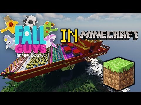 I successfully created a Fall Guys map in Minecraft