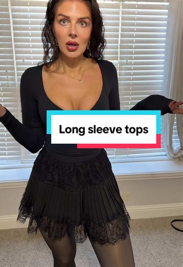 Deep v neck long sleeve top. Double lined and stunning! #longsleeve #outfitinspo #ootdfashion #tiktokshopholidayhaul #longsleevetop @QINSEN