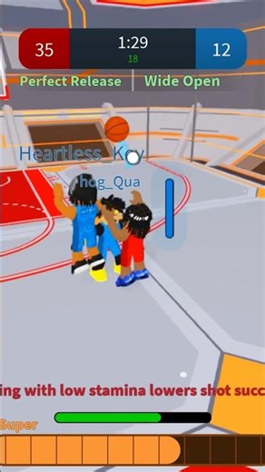 Waterfall splashing🌊💦on Heartless_Key & hog_Qua#roblox#gaming#shorts#basketball#viral#youtube