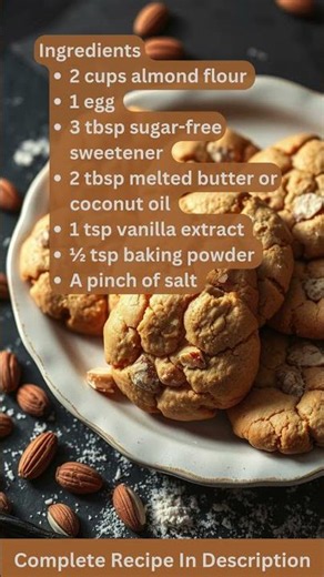Low Carb Almond Flour Cookies Recipe for Diabetics
