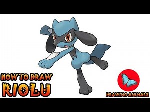 How To Draw Riolu Pokemon | Drawing Animals