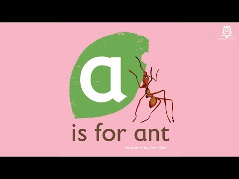 A is for Ant (The Animal Alphabet Library) with Audio, illustrated by Kate Slater | 2020