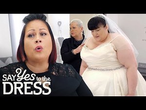 The Bride Is Shaking In Fear Of Not Fitting In Any Dress! | Curvy Brides Boutique