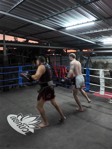 Training at Intense Fighters Gym in Bangkok