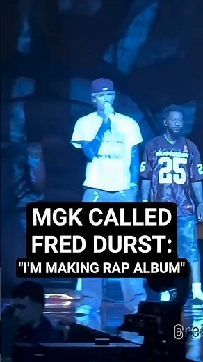 mgk called Fred Durst: "I'm making a rap album." mgk will drop this song ft. Limp Bizkit this month!