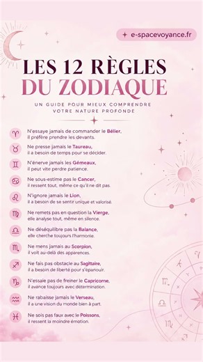 ✨ Chaque signe du zodiaque a ses particularités…
