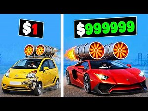 $1 to $1,000,000,000 ROCKET CAR in GTA 5!