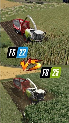 FS22 vs FS25 Corn Silage Harvest 🚜🌽 | Which Looks More Realistic?