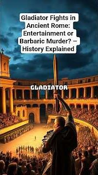 Gladiator Fights in Ancient Rome: Entertainment or Barbaric Murder? – History Explained