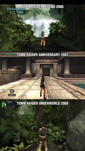 Which Tomb Raider Games Does The Best Back Handspring? Legend VS Anniversary VS Underworld #gaming