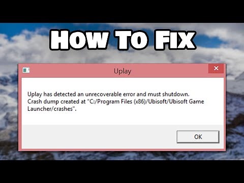 How To Fix Ubisoft Connect Has Detected an Unrecoverable Error And Must Shutdown Error