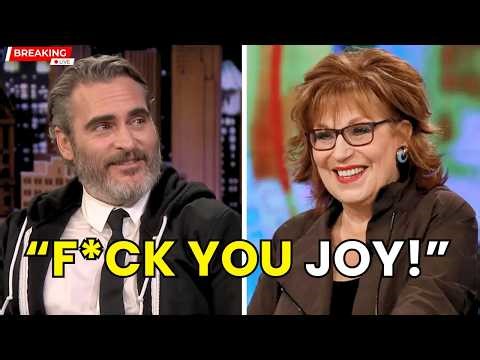 Joaquin Phoenix WALKS OFF The View After Joy Behar’s INSENSITIVE Remark About His Brother!