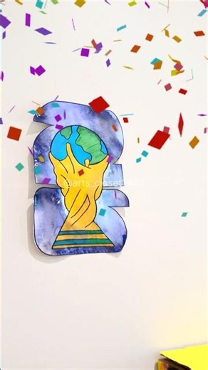 رسم كأس العالم 🌏 Drawing FIFA World Cup #fypシ #world_cup_2026 #كاس_العالم_2026