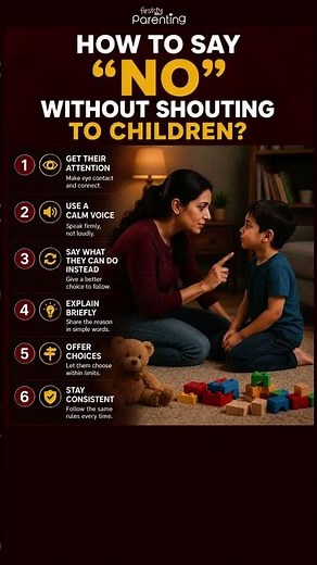 How to Say NO Without Shouting to Your Child | Positive Parenting Tips #Shorts