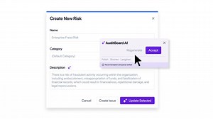 Embrace the future of audit, risk, and compliance with new AI capabilities from AuditBoard. AI is seamlessly integrated into practitioner workflows to provide key benefits such as:  Improved visibility  Increased efficiency  Secure operation Learn more: https://www.auditboard.com/blog/auditboard-announces-availability-of-powerful-ai-capabilities/ #AI #ConnectedRisk #RiskManagement | AuditBoard | Facebook