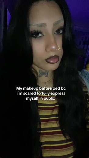 Perfecting Soft Goth Eyebrows Before Bed