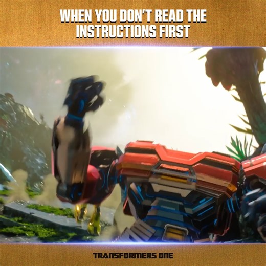 50K views · 512 reactions | Instructions are more like guidelines anyway. #TransformersOne is Now on Digital. https://paramnt.us/TFOneDigital | Transformers | Facebook