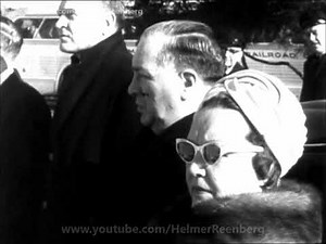 January 20, 1965 - Chicago Mayor Richard J. Daley visiting President John F. Kennedy's gravesite