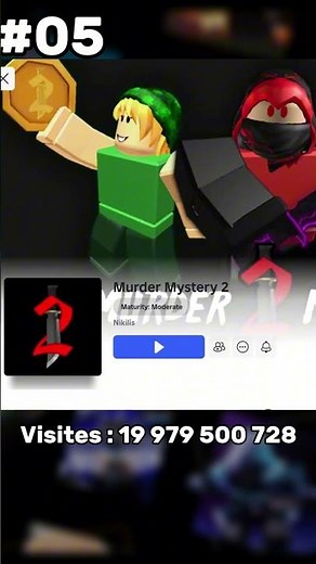 Les jeux Roblox les plus populaires (ROBLOX) The most popular Roblox games