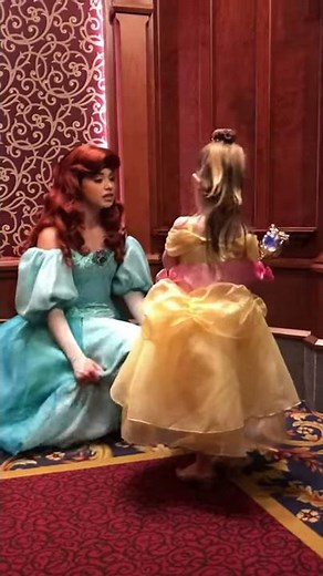 Meeting Princess Ariel! Disneyland character interactions! #shorts