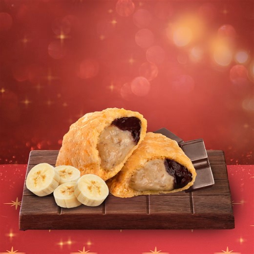 21K views · 363 reactions | Indulge this Christmas with our Choco Banana Pie  Our signature crispy crust filled with sweet banana and rich chocolate fudge. | Jollibee | Facebook