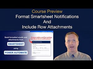 Send Formatted Smartsheet Emails Notifications Including Row Attachments with Power Automate