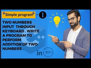 #cprogramming : Addition of two numbers in 60sec... Very simple program.#addtwonumbers #cexamples