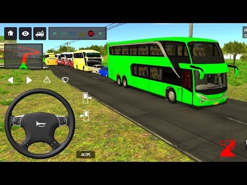 BUS SIMULATOR INDONESA || Bus🚌 Driving👮‍♂️ City euro Coach bus Simulator 🔥-Android Gameplay Bus 2024