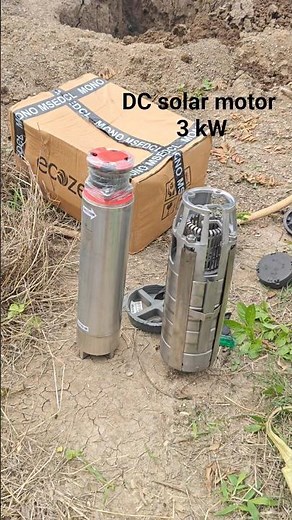 3 HP solar motor pump ⚡ 30 meter head pump ⚡#shorts #shortvideo #trending #youtubeshorts #viral 👍❤️🌎
