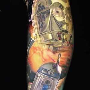 Star Wars leg sleeve made by Nikko Hurtado at Black Anchor Collective in Hesperia, CA. @nikkohurtado ✨ #TATTOODO | Tattoodo