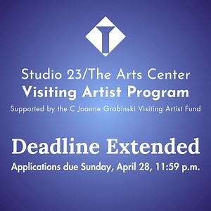 Don't miss this awesome opportunity to be chosen as our Visiting Artist here at Studio 23/The Arts Center! Watch the video for more information about the program. Application: [https://form.jotform.com/.../studio-23-visiting-artist-2024](https://form.jotform.com/curator.studio23/studio-23-visiting-artist-2024?fbclid=IwZXh0bgNhZW0CMTAAAR1JRu5GkskwrLW7IfuEcDttc9zeCjpv5BiGy0ZpI-pX1K1myVHeLxm1D8I_aem_Ac0aNp_kM3fLwE-A6Cl2txwI8yir5Yuvy1psrpX-ADHPudp5B453ac6HFzQslacJR1O2fr9p54b1HrAkIDIVJddk) | Studio 2