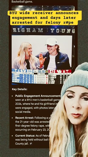 BYU wide receiver Parker Kingston announces engagement and days later is arrested for felony r#pe