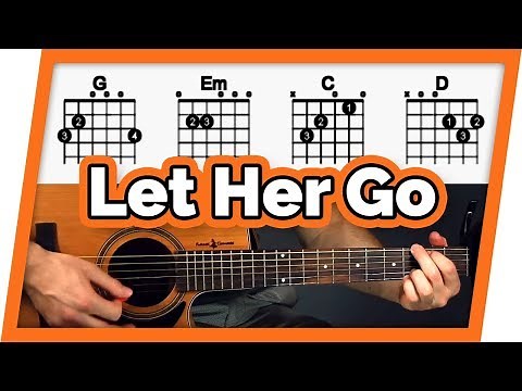 Let Her Go Guitar Tutorial (Passenger) Easy Chords Guitar Lesson
