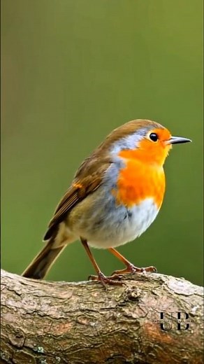European Robin on Tree Branch | Beautiful Bird in Nature #birds #nature #beautifulanimals