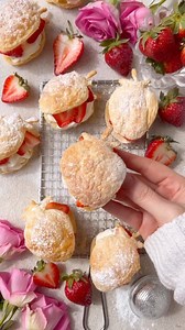 515K views · 239 reactions | Strawberry Cream Pastries YAY or NAY??...