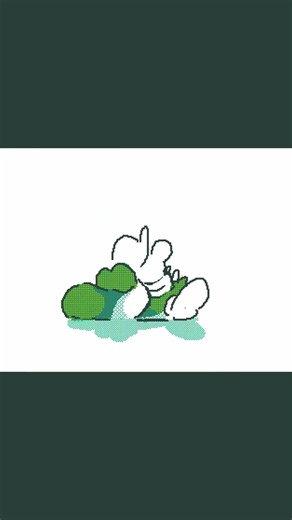 Mario and Yoshi are feeling sleepy #animation #flipnote #nintendo #funny