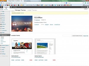 SoundWave - How to install the theme