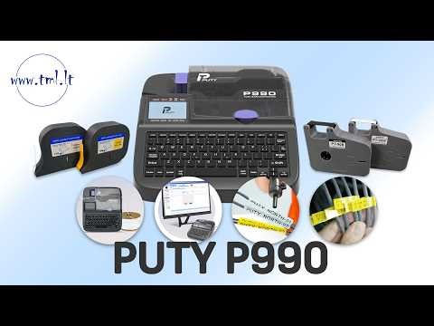 Puty P990 Wire Marking Printer – Print on Tubes, Labels & Heat Shrink