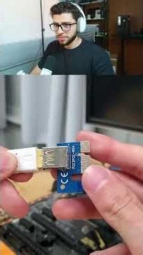 He installed the GPU backwards and that's what happened.