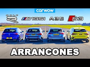 VW Golf R v BMW M135i v Audi S3 v AMG A35: ARRANCONES