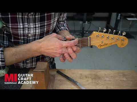 Checking the Nut Slots – Guitar Setup and Maintenance