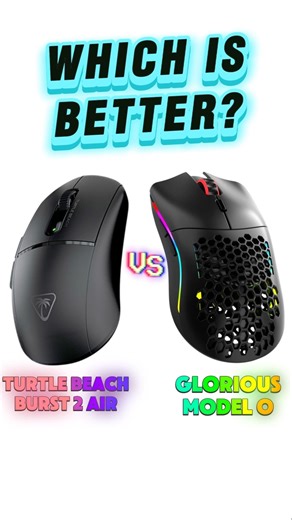 Glorious Model O VS Turtle Beach Burst 2 Air #shorts #gloriousmodelo #hypixel #gaming #minecraft
