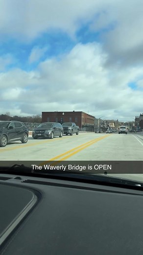 1.5K views · 27 reactions | The Waverly bridge is OPEN! | Meghan Wiedow | Facebook