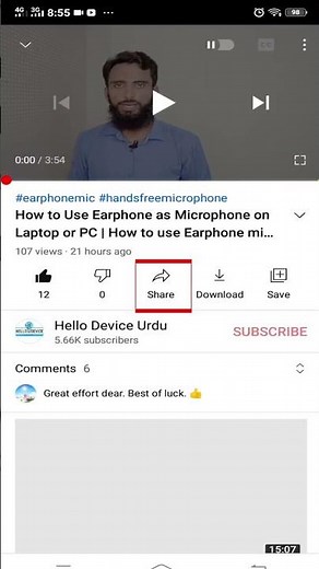 How to Find and Copy YouTube Videos URL in Mobile Phone
